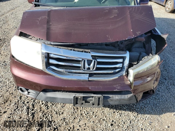 2012 Honda Pilot EX-L with VIN 5FNYF4H64CB019433, listed as a Copart auction lot 49353805 with 177,645 mi miles and Salvage Title. Bid and sale history available at carsss.com. Image 12.