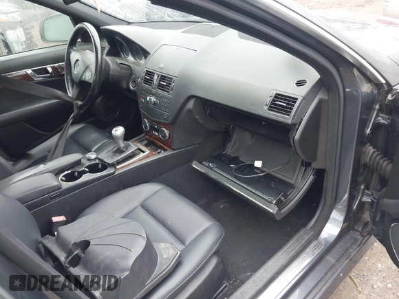 2009 Mercedes-Benz C 300 Sport with VIN WDDGF81X89R070318, listed as a IAAI auction lot 42454605 with Not provided miles and . Bid and sale history available at DreamBid. Image 5.
