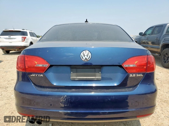 2012 Volkswagen Jetta SEL with VIN 3VWLP7AJ3CM425414, listed as a Copart auction lot 56458145 with 70,090 mi miles and Clean title. Bid and sale history available at DreamBid. Image 6.