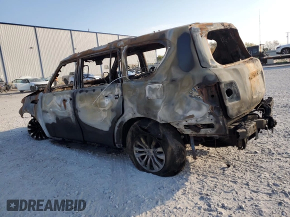 2018 Nissan Armada SV with VIN JN8AY2NCXJ9551386, listed as a Copart auction lot 77656164 with Not Provided miles and Non Repairable. Bid and sale history available at carsss.com. Image 2.