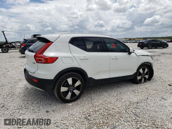 2020 Volvo XC40 Momentum with VIN YV4162UK3L2289293, listed as a Copart auction lot 58990463 with 40,269 mi miles and . Bid and sale history available at DreamBid. Image 3.