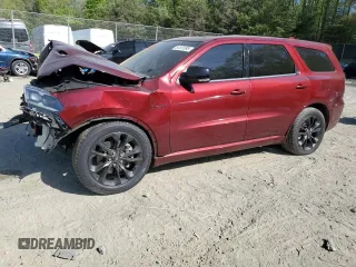2022 Dodge Durango R/T z VIN 1C4SDJCT8NC108297, wystawiony jako Copart lot #54101095 z przebiegiem Nie podano mil oraz Szkoda całkowita • Salvage title. Historia ofert i sprzedaży dostępna na DreamBid. Obrazek 1.