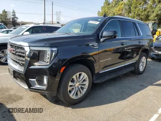 2021 GMC Yukon SLT with VIN 1GKS1BKD0MR395515, listed as a Copart auction lot 42810935 with 54,071 mi miles and Salvage Title. Bid and sale history available at carsss.com. Image 1.