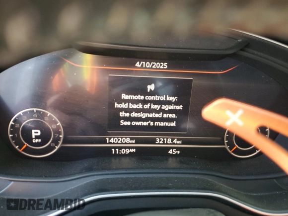 2017 Audi A4 Premium Plus z VIN WAUENAF45HN020344, wystawiony jako Copart lot #52750595 z przebiegiem 140 208 mil mil oraz Szkoda całkowita • Salvage title. Historia ofert i sprzedaży dostępna na DreamBid. Obrazek 9.