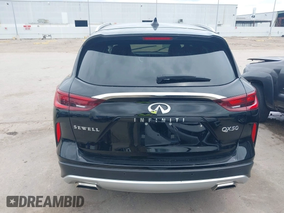 2024 Infiniti QX50 Luxe with VIN 3PCAJ5BA7RF101801, listed as a IAAI auction lot 42109462 with 15,768 mi miles and . Bid and sale history available at DreamBid. Image 17.