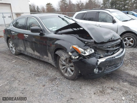 2012 Infiniti M37 with VIN JN1BY1AR6CM394043, listed as a IAAI auction lot 41139279 with 164,857 mi miles. Bid and sale history available at carsss.com. Image 1.