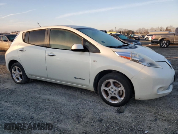 2011 Nissan LEAF SL with VIN JN1AZ0CP4BT009064, listed as a Copart auction lot 87850975 with 65,423 mi miles and Clean Title. Bid and sale history available at carsss.com. Image 4.