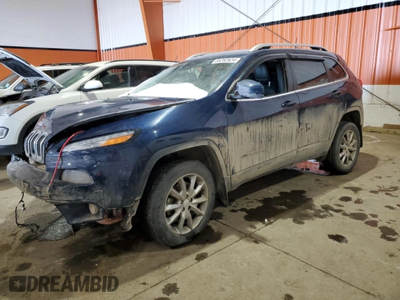 2018 Jeep Cherokee Limited with VIN 1C4PJMDX4JD536566, listed as a Copart auction lot 85282624 with 71,831 mi miles and Salvage Title. Bid and sale history available at carsss.com. Image 1.