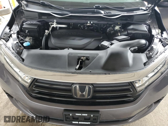 2022 Honda Odyssey Touring with VIN 5FNRL6H85NB023052, listed as a Copart auction lot 50884735 with 54,952 mi miles and Salvage Title. Bid and sale history available at DreamBid. Image 12.