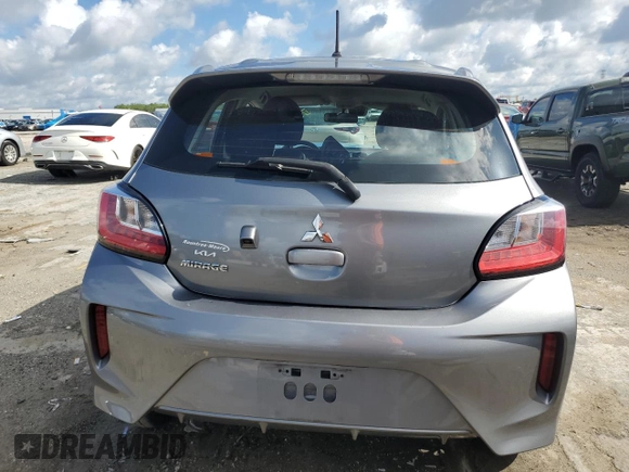 2021 Mitsubishi Mirage ES z VIN ML32AUHJ7MH008519, wystawiony jako Copart lot #56469705 z przebiegiem 128 811 mil mil oraz Szkoda całkowita • Salvage title. Historia ofert i sprzedaży dostępna na DreamBid. Obrazek 6.