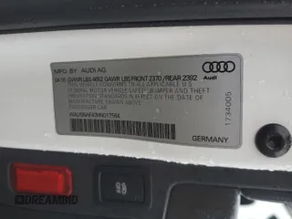 2017 Audi A4 Premium with VIN WAUGNAF43HN017564, listed as a Copart auction lot 45429745 with 64,949 mi miles and Salvage Title. Bid and sale history available at carsss.com. Image 14.