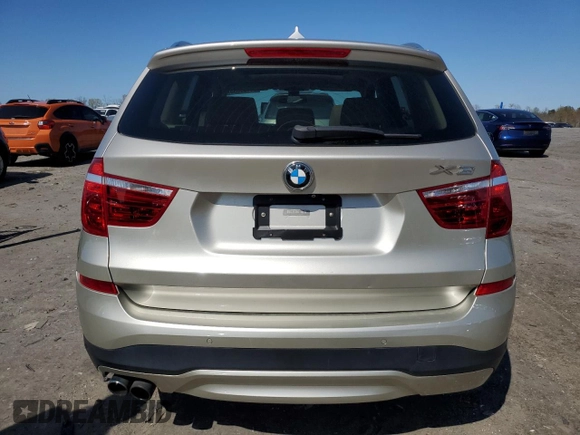 2015 BMW X3 xDrive28i with VIN 5UXWX9C53F0D45924, listed as a Copart auction lot 51139555 with 122,083 mi miles and Salvage Title. Bid and sale history available at carsss.com. Image 6.