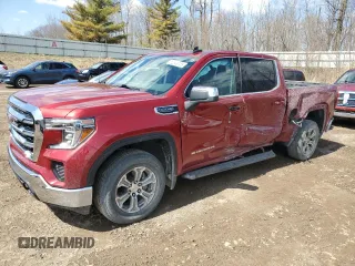 2019 GMC Sierra 1500 SLE z VIN 3GTU9BED6KG145041, wystawiony jako Copart lot #52509185 z przebiegiem 66 553 mil mil oraz Czysty tytuł • Clean title. Historia ofert i sprzedaży dostępna na DreamBid. Obrazek 1.