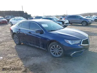 2018 Acura TLX with VIN 19UUB1F33JA008030, listed as a IAAI auction lot 41646216 with 55,931 mi miles. Bid and sale history available at carsss.com. Image 1.