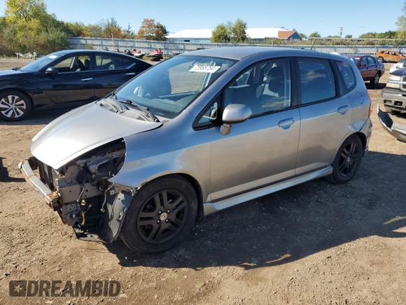 2007 Honda Fit Sport with VIN JHMGD38647S031956, listed as a Copart auction lot 73985754 with 138,233 mi miles and Salvage Title. Bid and sale history available at carsss.com. Image 1.
