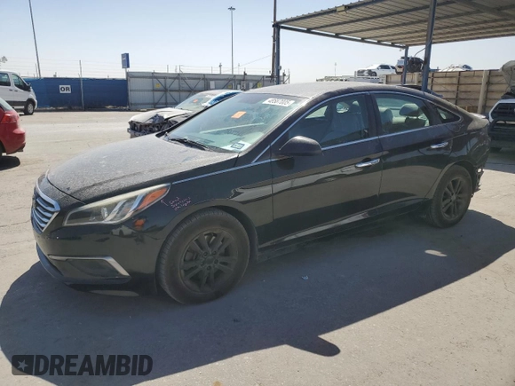 2016 Hyundai Sonata SE with VIN 5NPE24AF0GH419165, listed as a Copart auction lot 48587005 with 34,499 mi miles and Salvage Title. Bid and sale history available at carsss.com. Image 1.