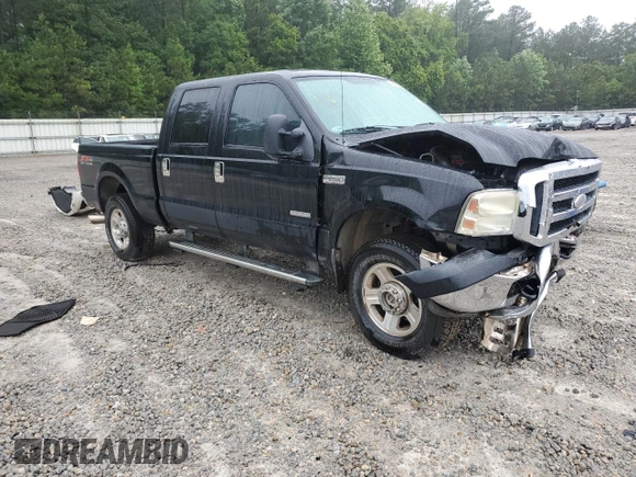 2006 Ford F-250 XL with VIN 1FTSW21P16EC90761, listed as a Copart auction lot 58697695 with 217,411 mi miles and Salvage title. Bid and sale history available at DreamBid. Image 4.