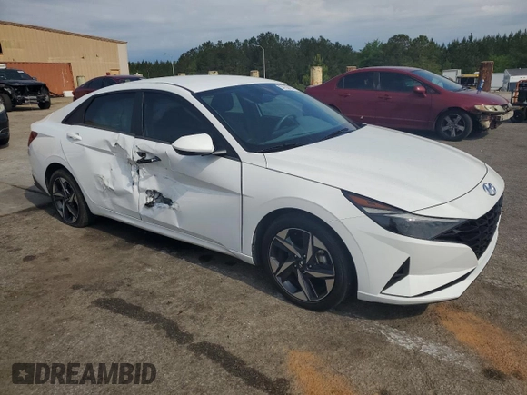 2023 Hyundai Elantra SEL with VIN 5NPLS4AG6PH116052, listed as a Copart auction lot 54130105 with 15,841 mi miles and Salvage title. Bid and sale history available at DreamBid. Image 4.