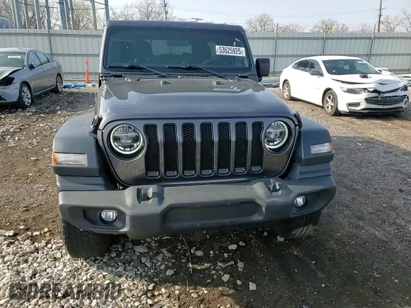 2021 Jeep Wrangler Unlimited Sport Altitude with VIN 1C4HJXDG0MW521769, listed as a Copart auction lot 53625925 with 34,074 mi miles and Salvage title. Bid and sale history available at DreamBid. Image 15.