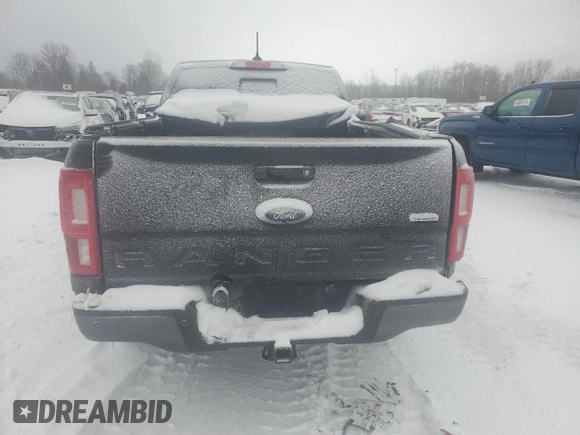 2020 Ford Ranger XL with VIN 1FTER1FH3LLA40526, listed as a Copart auction lot 43973655 with 38,943 mi miles and Salvage Title. Bid and sale history available at DreamBid. Image 6.