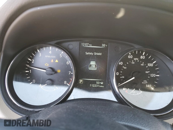 2017 Nissan Rogue SL with VIN 5N1AT2MV2HC747036, listed as a Copart auction lot 47625465 with 112,231 mi miles and Salvage Title. Bid and sale history available at DreamBid. Image 9.