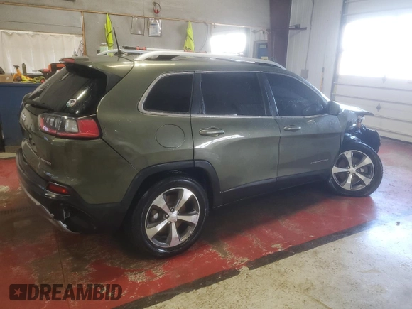 2019 Jeep Cherokee Limited with VIN 1C4PJMDX7KD283891, listed as a Copart auction lot 51229175 with 38,801 mi miles and Salvage Title. Bid and sale history available at DreamBid. Image 3.