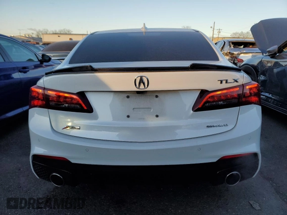 2020 Acura TLX w/A-Spec Pkg with VIN 19UUB3F67LA003373, listed as a Copart auction lot 86841414 with 51,041 mi miles and Salvage Title. Bid and sale history available at carsss.com. Image 6.