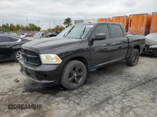 2014 Ram 1500 Express with VIN 3C6RR7KT9EG238257, listed as a Copart auction lot 76968934 with 0 mi miles and Salvage Title. Bid and sale history available at carsss.com. Image 1.