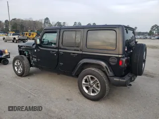 2023 Jeep Wrangler Sahara with VIN 1C4HJXEN3PW505342, listed as a Copart auction lot 49011955 with 54,690 mi miles and Salvage Title. Bid and sale history available at carsss.com. Image 2.