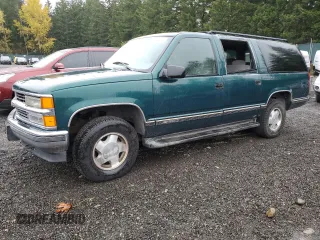 1996 Chevrolet Suburban z VIN 3GNFK16R4TG168229, wystawiony jako Copart lot #76841404 z przebiegiem 267 947 mil mil oraz Czysty tytuł • Clean title. Historia ofert i sprzedaży dostępna na DreamBid. Obrazek 1.