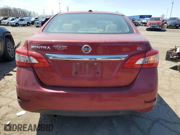 2015 Nissan Sentra SR with VIN 3N1AB7AP1FY354243, listed as a Copart auction lot 54021985 with 103,912 mi miles and Clean Title. Bid and sale history available at DreamBid. Image 6.