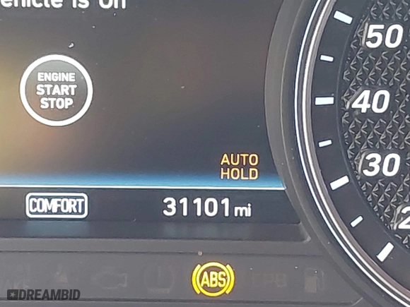 2020 Genesis G70 2.0T with VIN KMTG44LA7LU045224, listed as a IAAI auction lot 41273738 with 31,101 mi miles. Bid and sale history available at carsss.com. Image 15.