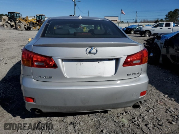 2007 Lexus IS with VIN JTHBK262372045115, listed as a Copart auction lot 46284455 with 166,463 mi miles and Clean Title. Bid and sale history available at carsss.com. Image 6.