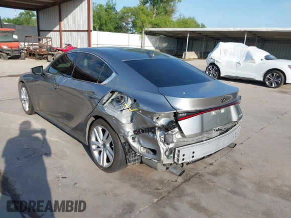 2021 Lexus IS 300 with VIN JTHCA1D26M5113003, listed as a IAAI auction lot 42179759 with 27,374 mi miles and . Bid and sale history available at DreamBid. Image 3.