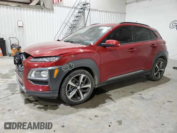 2018 Hyundai Kona Limited with VIN KM8K33A53JU099558, listed as a Copart auction lot 45492725 with 115,298 mi miles and Salvage Title. Bid and sale history available at carsss.com. Image 1.