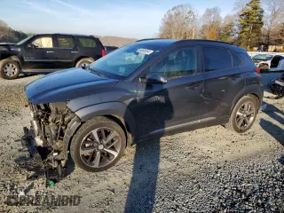 2018 Hyundai Kona Ultimate with VIN KM8K53A57JU106862, listed as a Copart auction lot 84869264 with 80,230 mi miles and Salvage Title. Bid and sale history available at carsss.com. Image 1.