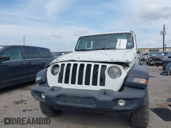 2020 Jeep Gladiator Sport S with VIN 1C6HJTAG9LL161535, listed as a IAAI auction lot 42053904 with 104,260 mi miles and . Bid and sale history available at DreamBid. Image 6.