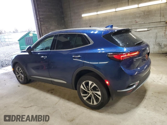 2023 Buick Envision Essence with VIN LRBFZPR42PD188553, listed as a Copart auction lot 49478065 with 9,879 mi miles and Salvage Title. Bid and sale history available at carsss.com. Image 2.