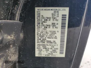 2007 Nissan Titan XE z VIN 1N6AA06B17N205377, wystawiony jako Copart lot #50738625 z przebiegiem 191 068 mil mil oraz Szkoda całkowita • Salvage title. Historia ofert i sprzedaży dostępna na DreamBid. Obrazek 12.