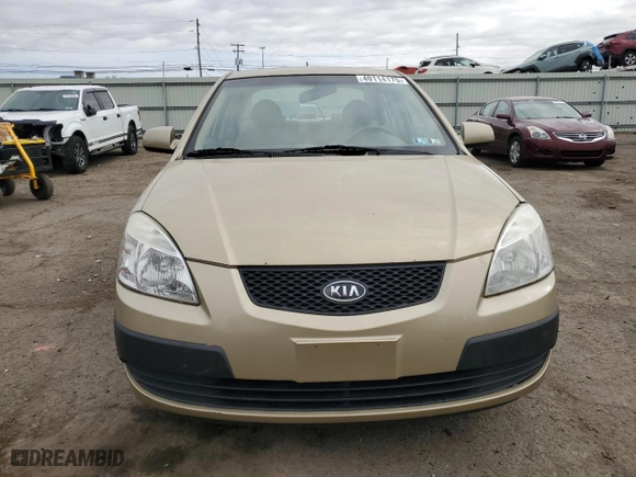2009 Kia Rio SX with VIN KNADE223996539049, listed as a Copart auction lot 49114175 with 128,072 mi miles and Salvage Title. Bid and sale history available at carsss.com. Image 5.