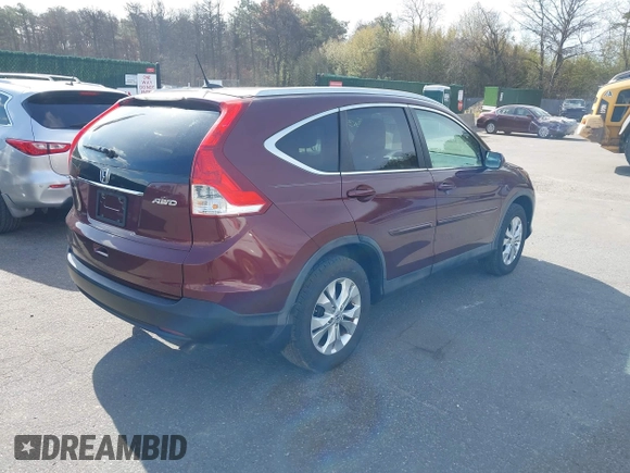 2013 Honda CR-V EX-L with VIN 5J6RM4H70DL042591, listed as a IAAI auction lot 42055942 with 99,577 mi miles. Bid and sale history available at carsss.com. Image 4.