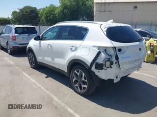 2021 Kia Sportage EX with VIN KNDPNCAC3M7886337, listed as a IAAI auction lot 42257589 with 45,216 mi miles and . Bid and sale history available at DreamBid. Image 3.