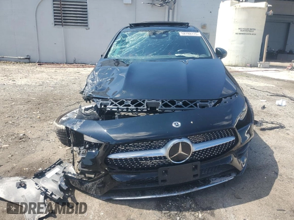 2023 Mercedes-Benz CLA 250 with VIN W1K5J4HB1PN327770, listed as a Copart auction lot 58788115 with 23,291 mi miles and Salvage title. Bid and sale history available at DreamBid. Image 5.