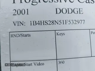 2001 Dodge Durango with VIN 1B4HS28N51F532977, listed as a IAAI auction lot 42450883 with Not provided miles and . Bid and sale history available at DreamBid. Image 9.