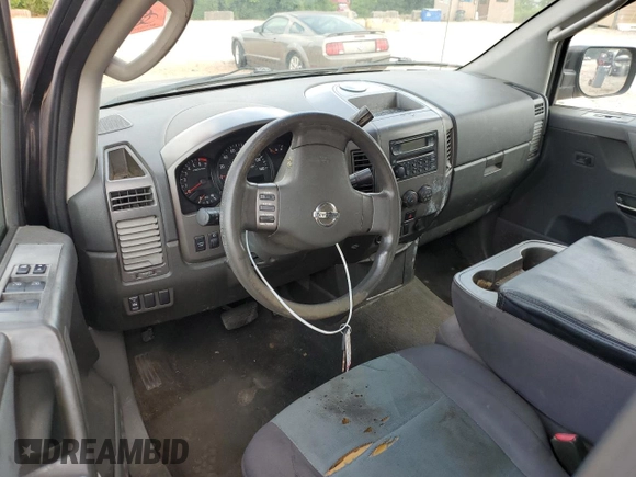2007 Nissan Titan XE with VIN 1N6AA07AX7N205612, listed as a Copart auction lot 62633655 with 201,431 mi miles and Salvage title. Bid and sale history available at DreamBid. Image 8.