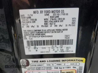 2014 Ford F-150 XL with VIN 1FTFW1CF1EKG32922, listed as a Copart auction lot 61793425 with 142,303 mi miles and Salvage title. Bid and sale history available at DreamBid. Image 13.