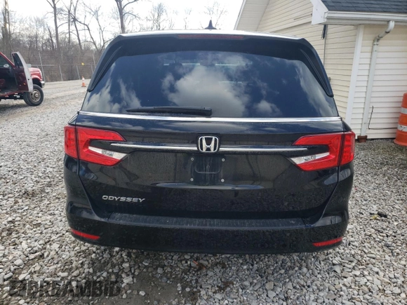 2023 Honda Odyssey EX-L with VIN 5FNRL6H69PB048988, listed as a Copart auction lot 50163455 with 35,475 mi miles and Salvage Title. Bid and sale history available at carsss.com. Image 6.