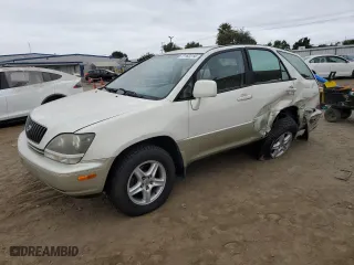 2000 Lexus RX 300 with VIN JT6GF10U1Y0050771, listed as a Copart auction lot 72162214 with 204,146 mi miles and Salvage Title. Bid and sale history available at carsss.com. Image 1.
