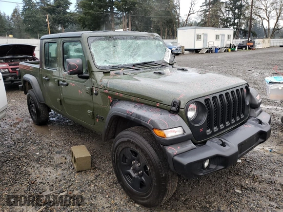 2022 Jeep Gladiator Willys with VIN 1C6HJTAG5NL112545, listed as a Copart auction lot 87320534 with 13,723 mi miles and Salvage title. Bid and sale history available at DreamBid. Image 4.