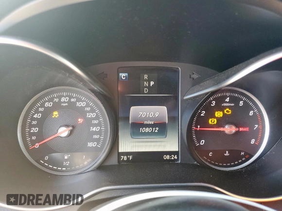 2018 Mercedes-Benz C 300 z VIN WDDWJ4JB6JF658506, wystawiony jako Copart lot #59221685 z przebiegiem 108 012 mil mil oraz Szkoda całkowita • Salvage title. Historia ofert i sprzedaży dostępna na DreamBid. Obrazek 9.